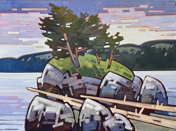 Cameron Bird artwork 'West Coast Stronghold' at White Rock Gallery