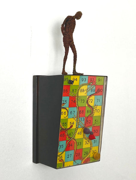 Janis Woode artwork 'Snakes and Ladders' at White Rock Gallery