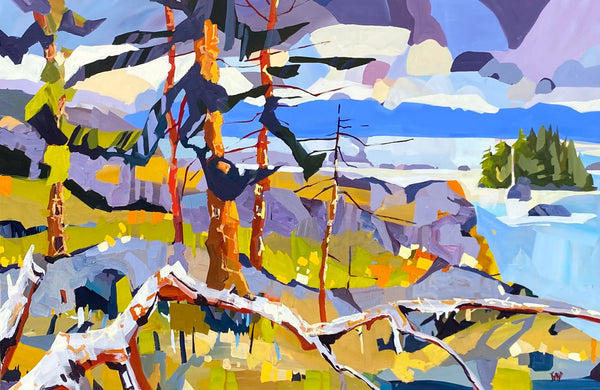 Rick Bond artwork 'Coastline' at White Rock Gallery