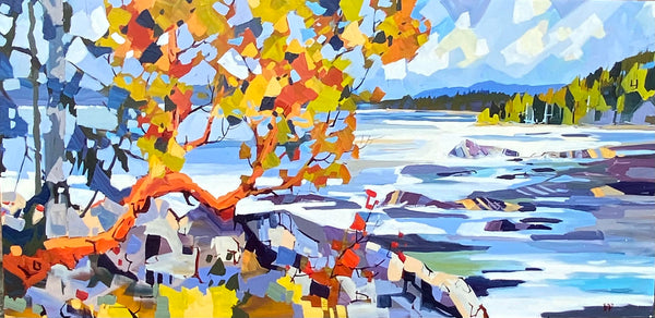 Rick Bond artwork 'Rugged and White' at White Rock Gallery