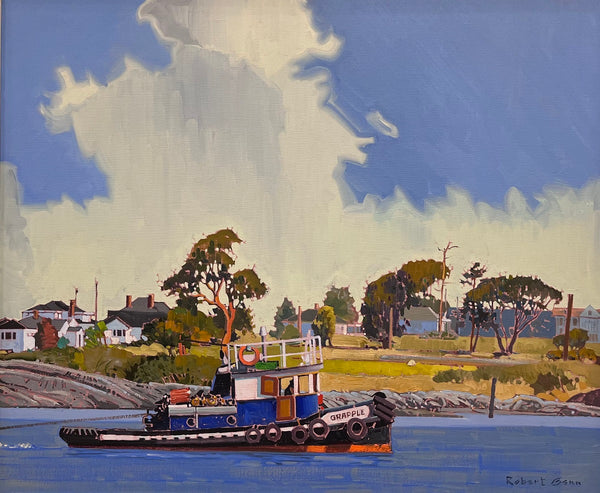 Robert Genn artwork 'The Tug"Grapple" at Oakbay' at White Rock Gallery