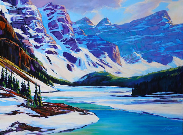 David Langevin artwork 'David Langevin - "Melting in May at Moraine"' at White Rock Gallery