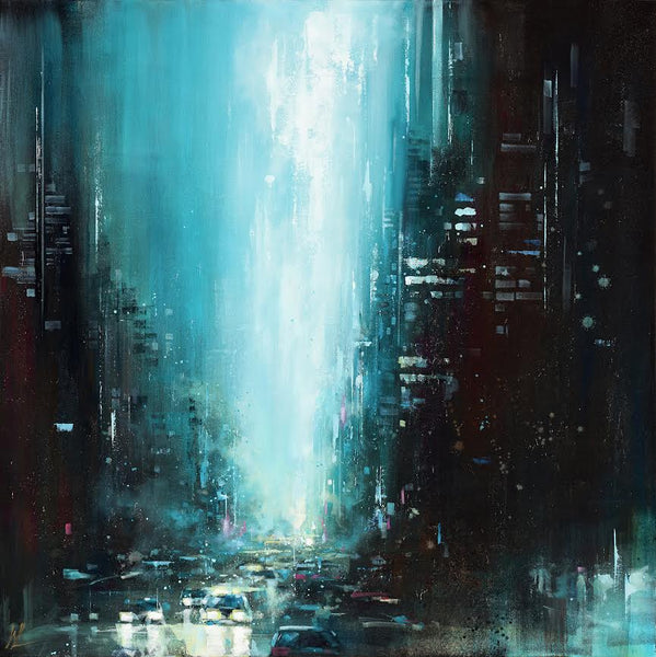 William Liao artwork 'Night Traffic' at White Rock Gallery