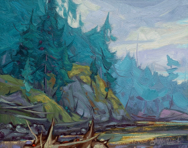 Dominik J. Modlinski artwork 'Coastal Greens' at White Rock Gallery
