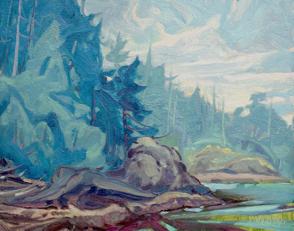 Dominik J. Modlinski artwork 'Coastal Reflections' at White Rock Gallery