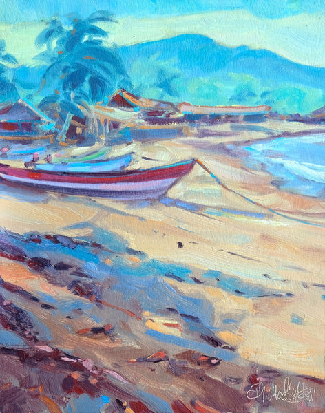 Dominik J. Modlinski artwork 'Fishing Beach' at White Rock Gallery