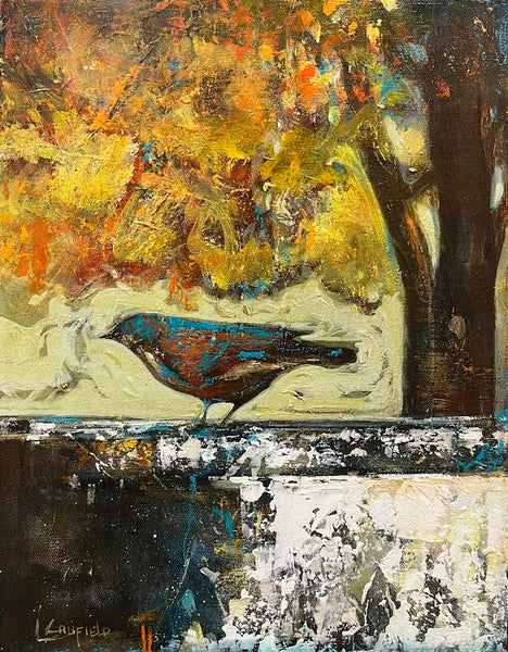Lee Caufield artwork 'Lee Caufield - "Bird in Autumn"' at White Rock Gallery