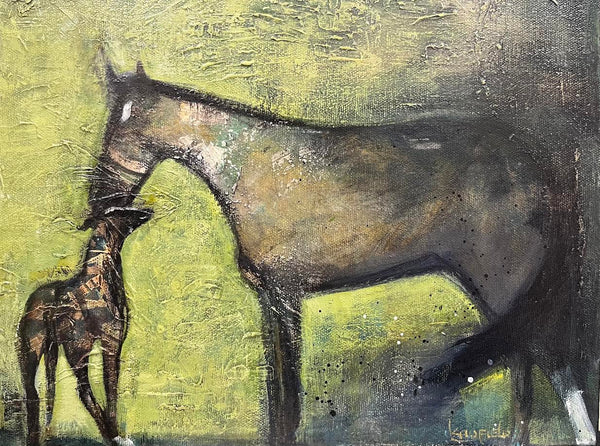 Lee Caufield artwork 'Horse & Hound' at White Rock Gallery