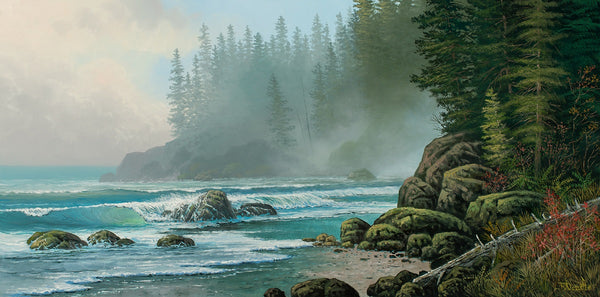 Roger D. Arndt artwork 'Roger D. Arndt - "Misty Cove"' at White Rock Gallery
