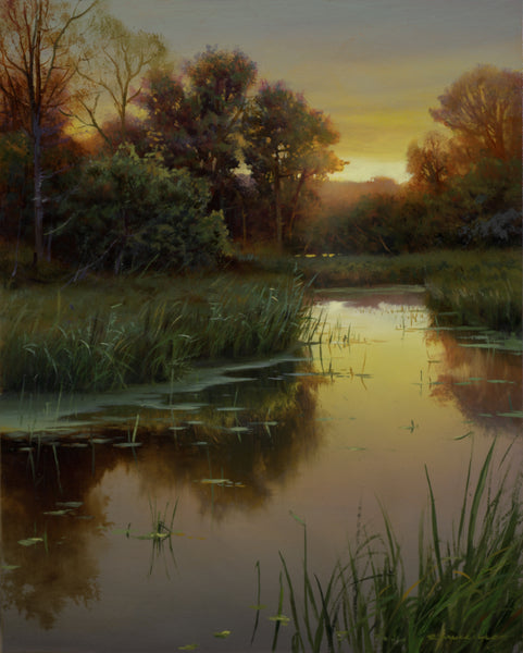 Renato Muccillo artwork 'Renato Muccillo - "Evening Backwater"' at White Rock Gallery