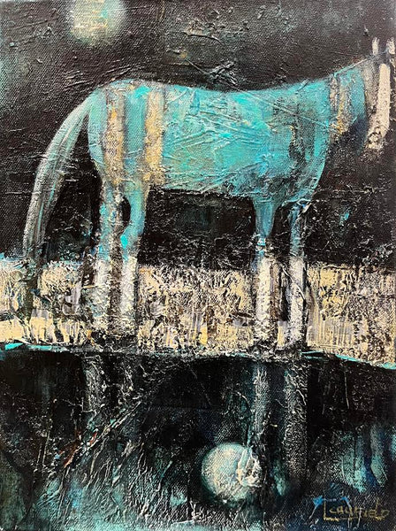 Lee Caufield artwork 'Roan & Double Moon' at White Rock Gallery