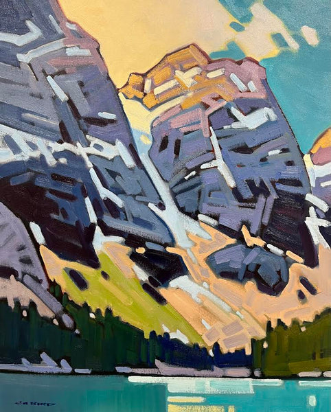 Cameron Bird artwork 'Dawn In The Rockies' at White Rock Gallery