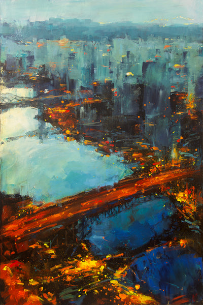 William Liao artwork 'Night in Fragments' at White Rock Gallery