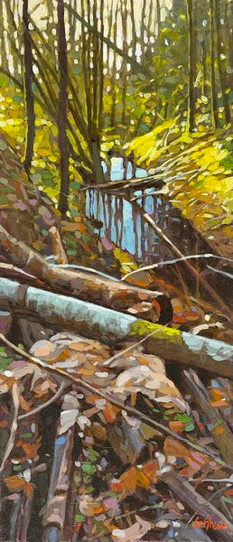 Graeme Shaw artwork 'Wiegles Pond' at White Rock Gallery