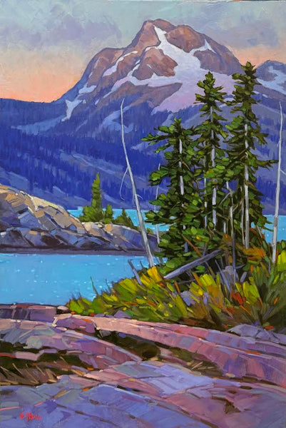 Graeme Shaw artwork 'Glacial Lake' at White Rock Gallery