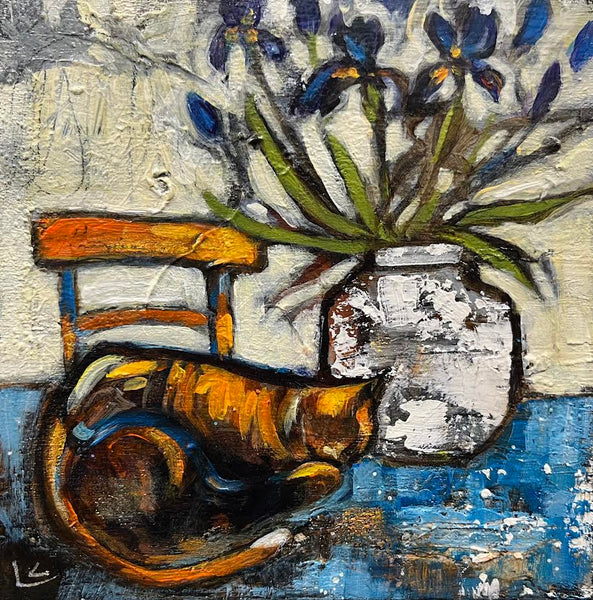 Lee Caufield artwork 'Irises' at White Rock Gallery