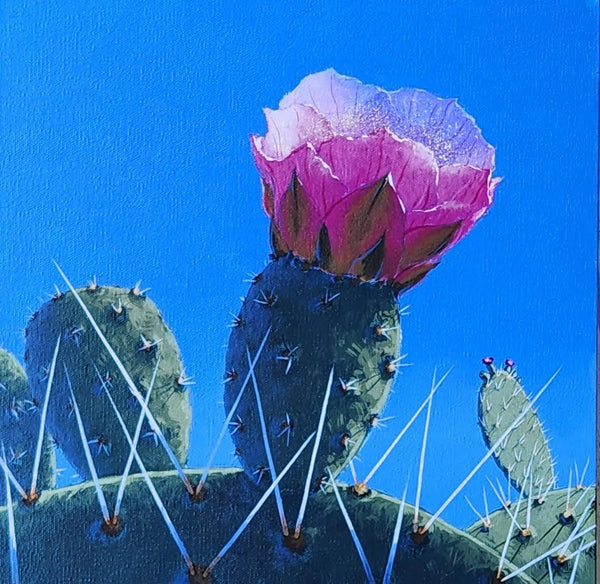 Glen Melville artwork 'Cactus Kiss.' at White Rock Gallery