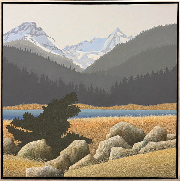 Ken Kirkby artwork 'Snow In The High Country' at White Rock Gallery