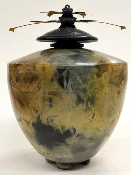 Geoff Searle artwork 'Tall Vase with Double Top (GS296)' at White Rock Gallery