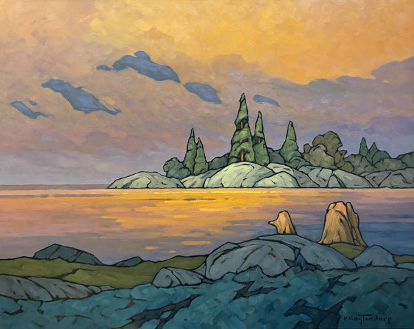 Phil Buytendorp artwork 'Phil Buytendorp - Colours on the Lake' at White Rock Gallery