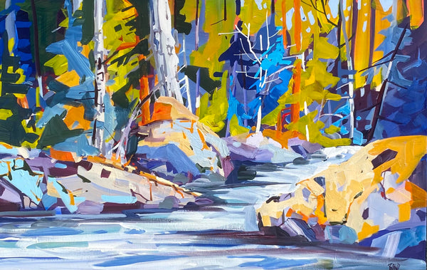 Rick Bond artwork 'Rick Bond - Creek's Quiet Harmony' at White Rock Gallery