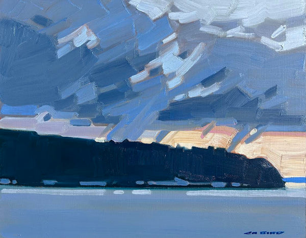Cameron Bird artwork 'Cameron Bird - Storm Clouds Over UBC' at White Rock Gallery