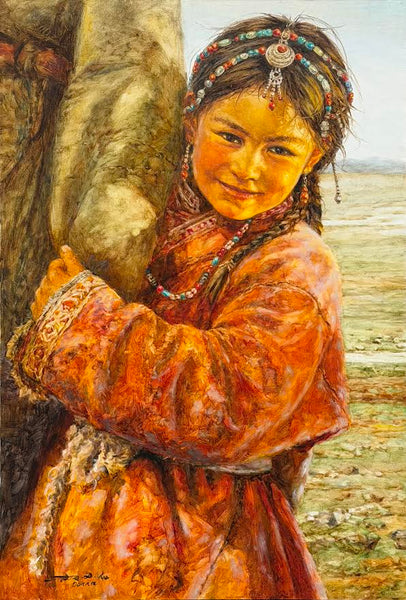 Donna Zhang artwork 'Donna Zhang - The Girl in Red' at White Rock Gallery