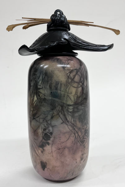 Medium Tall Pink Vase with Top (GS288)