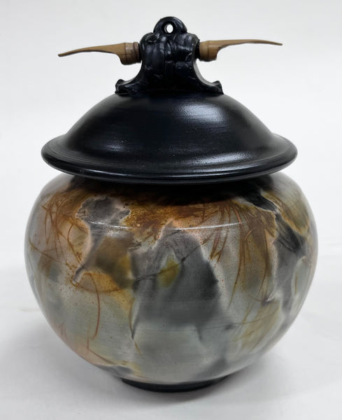 Small Flat topped vase with Top (GS294)