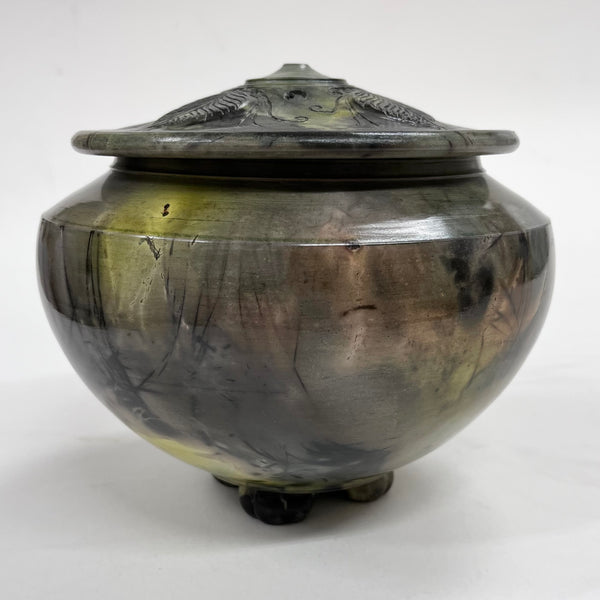 Small Urn with Carved Lid (GS295)