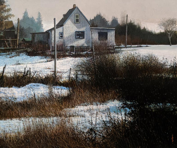 Alan Wylie artwork 'Snowed In' at White Rock Gallery