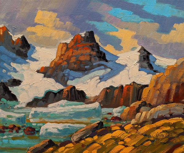 Rod Charlesworth artwork 'Bueller Lake, Cariboos' at White Rock Gallery