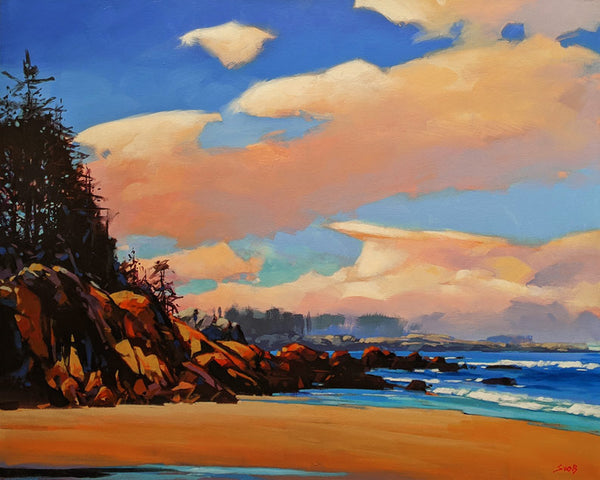 Mike Svob artwork 'Soft Sky (Rain Coast Islands, B.C.)' at White Rock Gallery