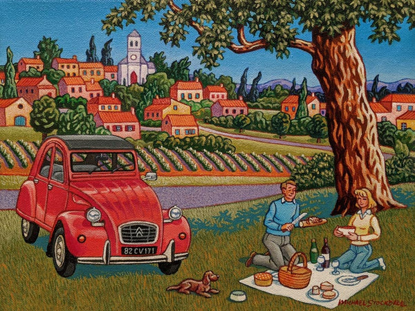 Michael Stockdale artwork 'Weekend Picnic in the Country' at White Rock Gallery