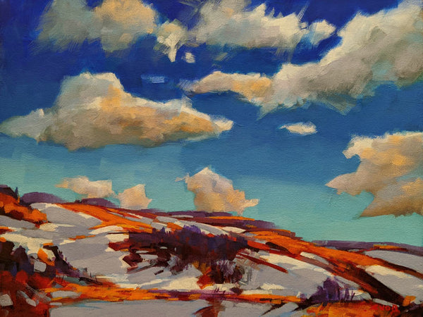 Mike Svob artwork 'Spring Break Up near Logan Lake' at White Rock Gallery