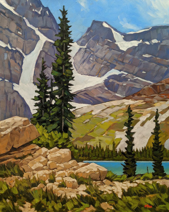Graeme Shaw artwork 'Late July in the Rockies' at White Rock Gallery