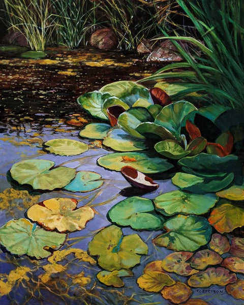 Janice Robertson artwork 'Pond Life II' at White Rock Gallery