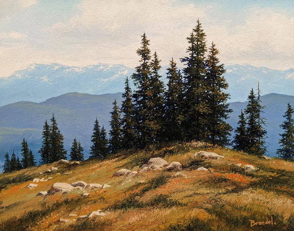 Merv Brandel artwork 'Alpine View test' at White Rock Gallery