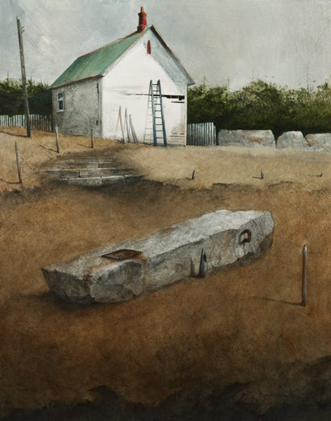 Mark Fletcher artwork 'Shop Repairs' at White Rock Gallery