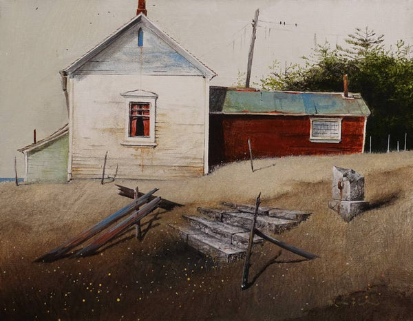 Mark Fletcher artwork 'Steps Up the Bank' at White Rock Gallery