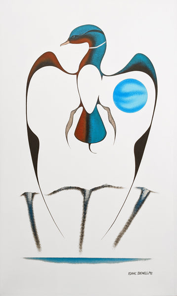 Other Artists artwork 'Isaac Bignell - "Loon Facing Left"' at White Rock Gallery