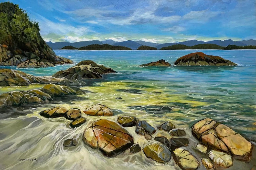 Janice Robertson artwork 'The Water's Fine' at White Rock Gallery