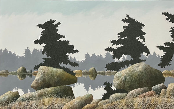 Ken Kirkby artwork 'Beaver Pond Wilderness' at White Rock Gallery