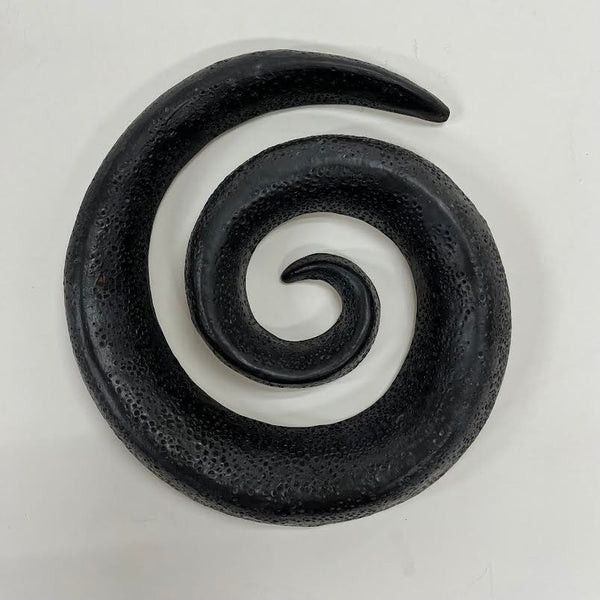 Laurie Rolland artwork 'LR-295 - Black Spiral Wall-hang' at White Rock Gallery