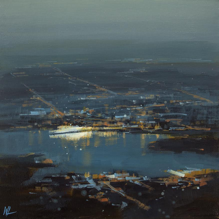 William Liao artwork 'Evening in Vancouver' at White Rock Gallery