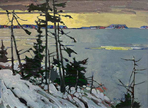 Robert Genn artwork 'Ice on the Georgian Bay II, October' at White Rock Gallery