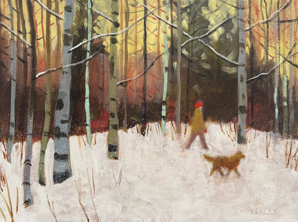 Paul Healey artwork 'Paul Healey - "Winter Dusk"' at White Rock Gallery