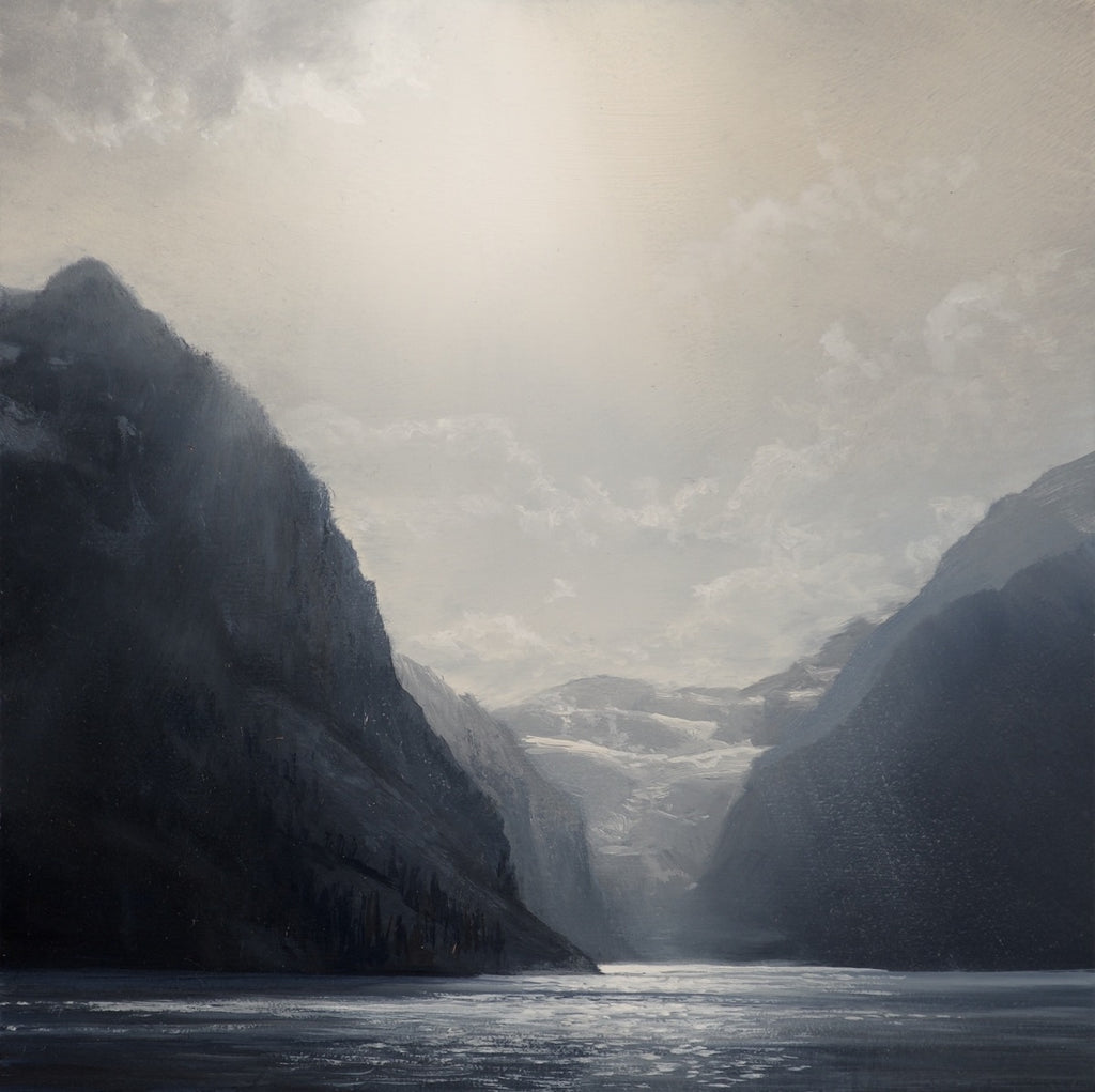 Renato Muccillo artwork 'Renato Muccillo - "Light Veils Over Victoria Glacier"' at White Rock Gallery