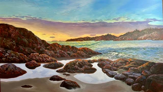 Janice Robertson artwork 'Janice Robertson - "Tofino Sunset"' at White Rock Gallery
