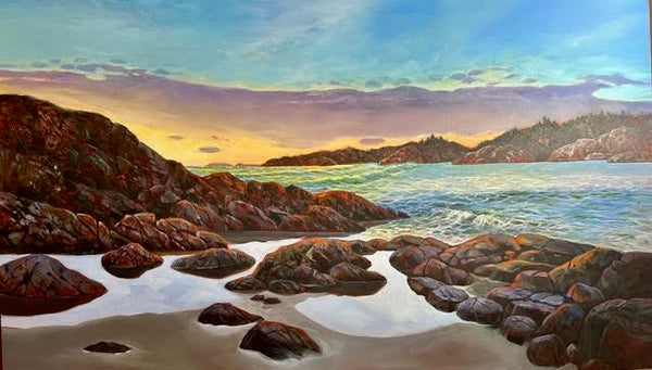 Janice Robertson artwork 'Janice Robertson - "Tofino Sunset"' at White Rock Gallery